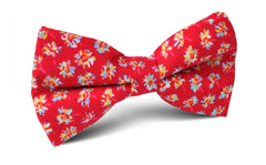 Luis Potosí Pink Floral Bow Tie