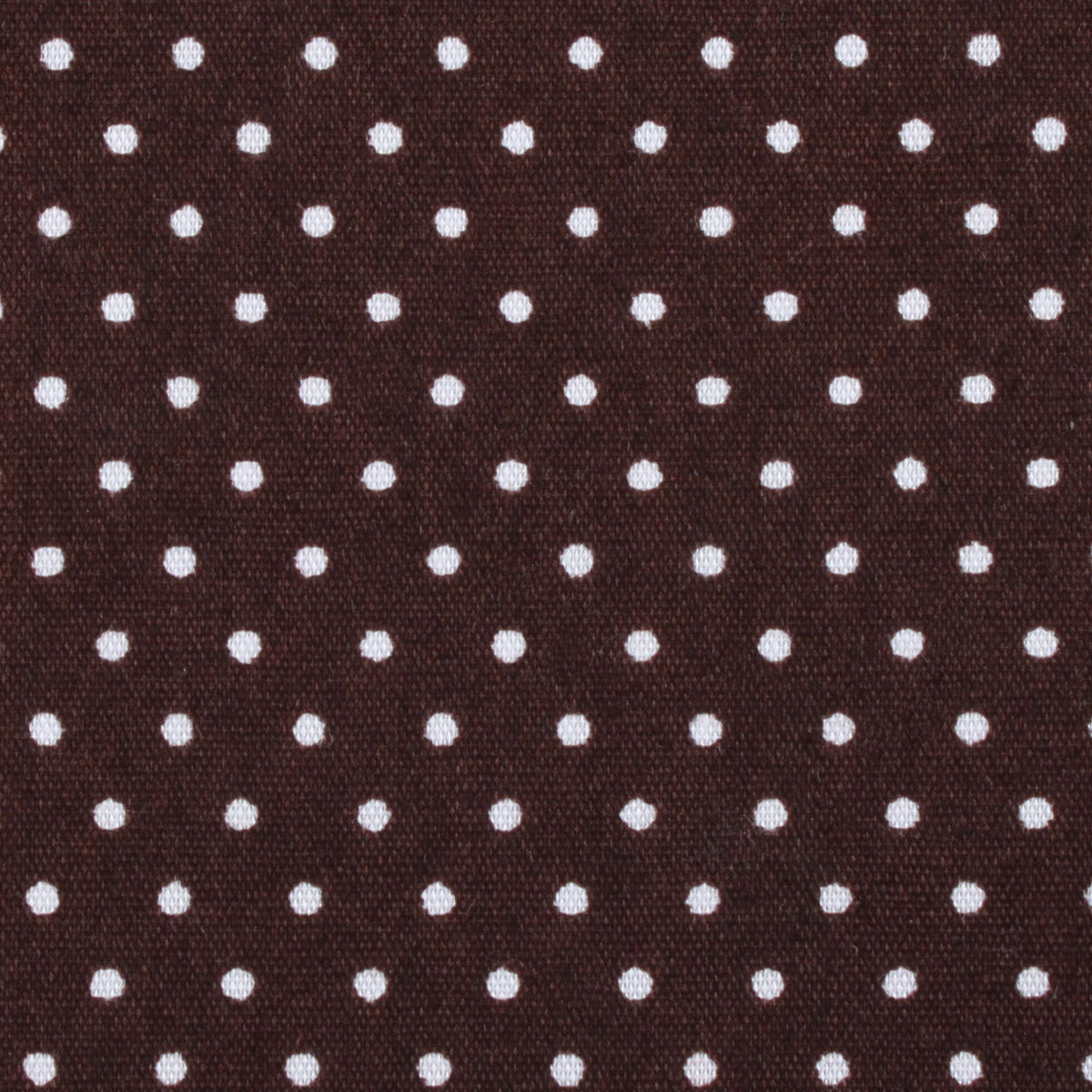 Lungo Brown Polkadot Cotton Fabric Pocket Square