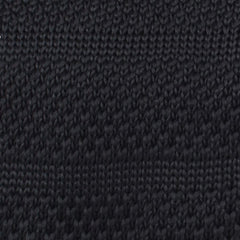 Lupo Black Knitted Tie Fabric