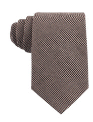 Madrid Brown Houndstooth Tie