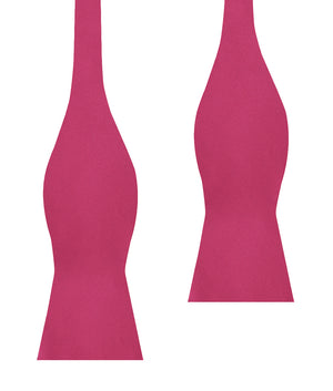 Magenta Pink Satin Self Bow Tie