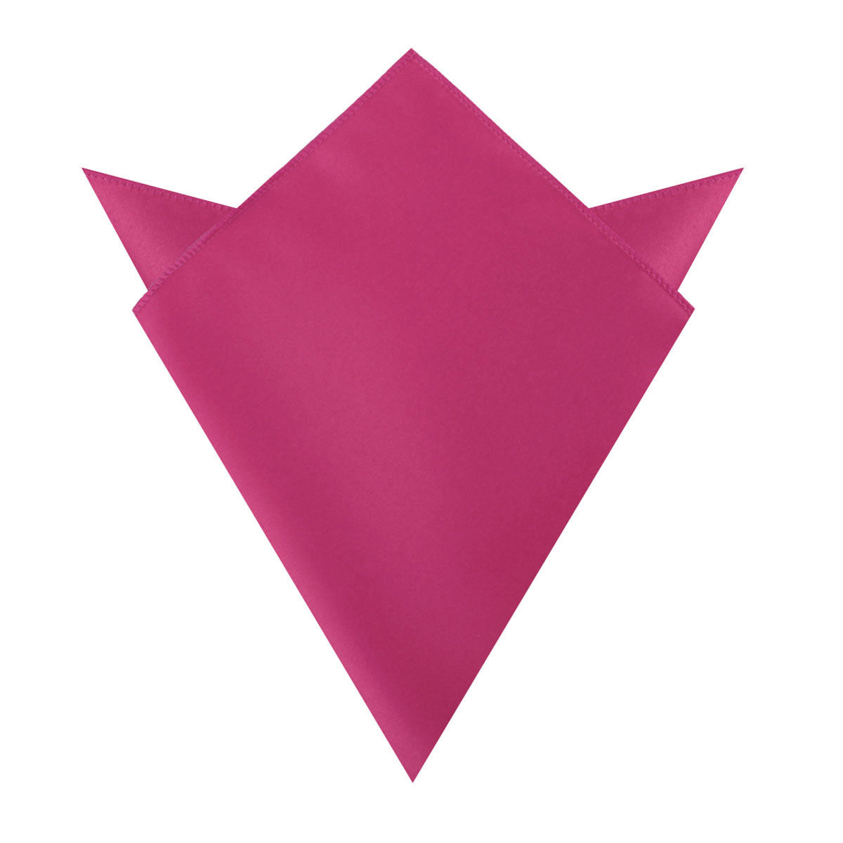 Magenta Pink Satin Pocket Square