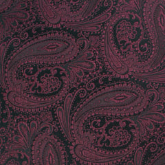 Mahogany Red Paisley Fabric Swatch