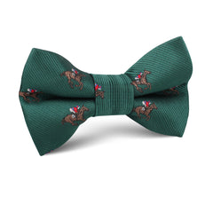 Green Victory Racehorse Kids Bow Tie