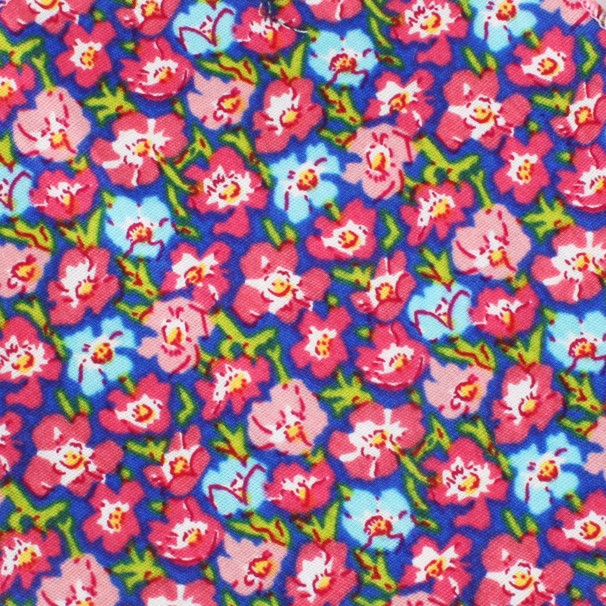 Málaga Pink Floral Pocket Square Fabric