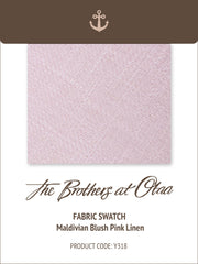 Maldivian Blush Pink Linen Y318 Fabric Swatch
