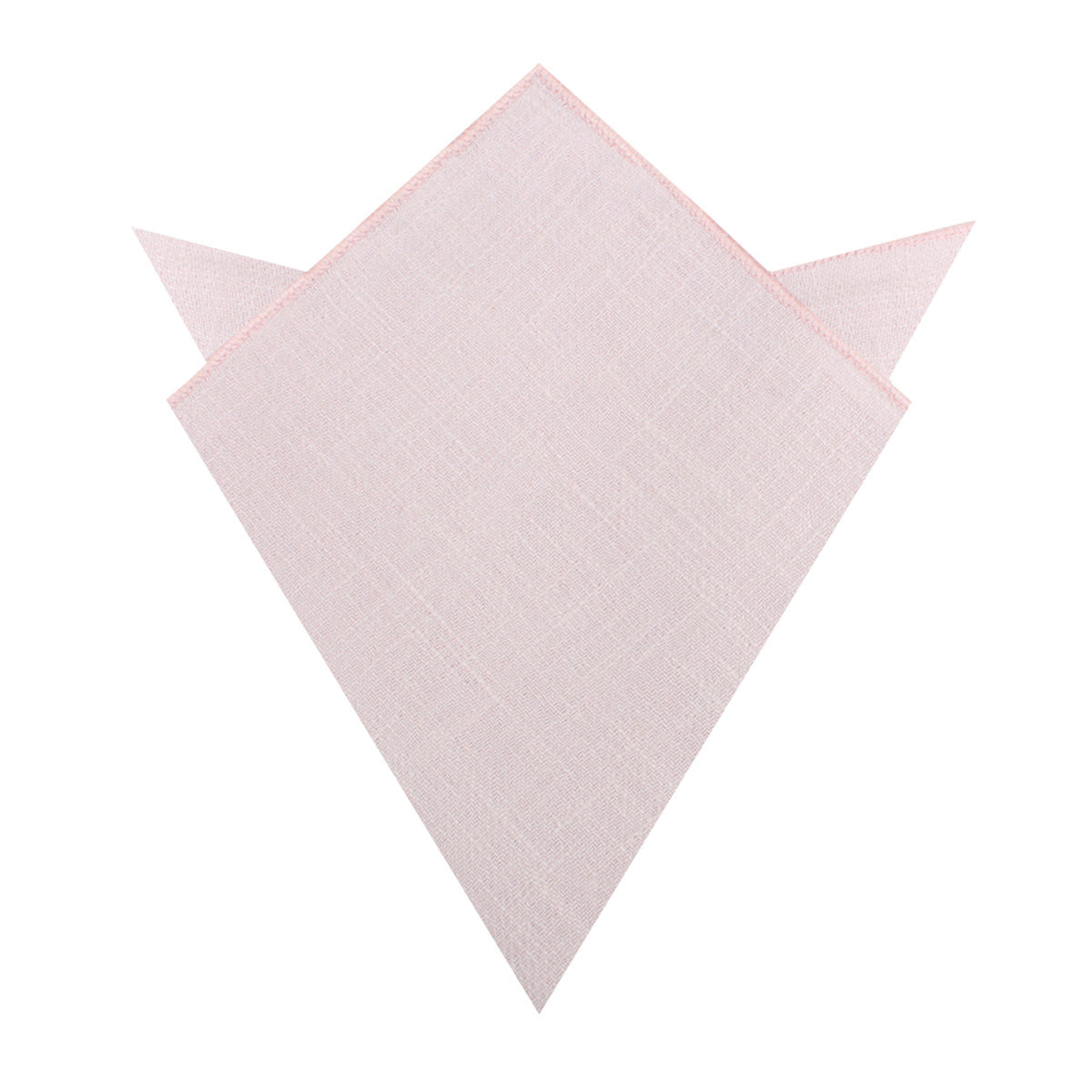 Maldivian Blush Pink Linen Pocket Square