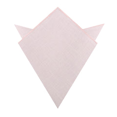 Maldivian Blush Pink Linen Pocket Square
