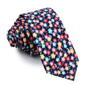 Manama Flower Skinny Tie