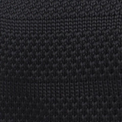 Manchester Black Knitted Tie Fabric