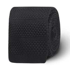 Manchester Black Knitted Tie