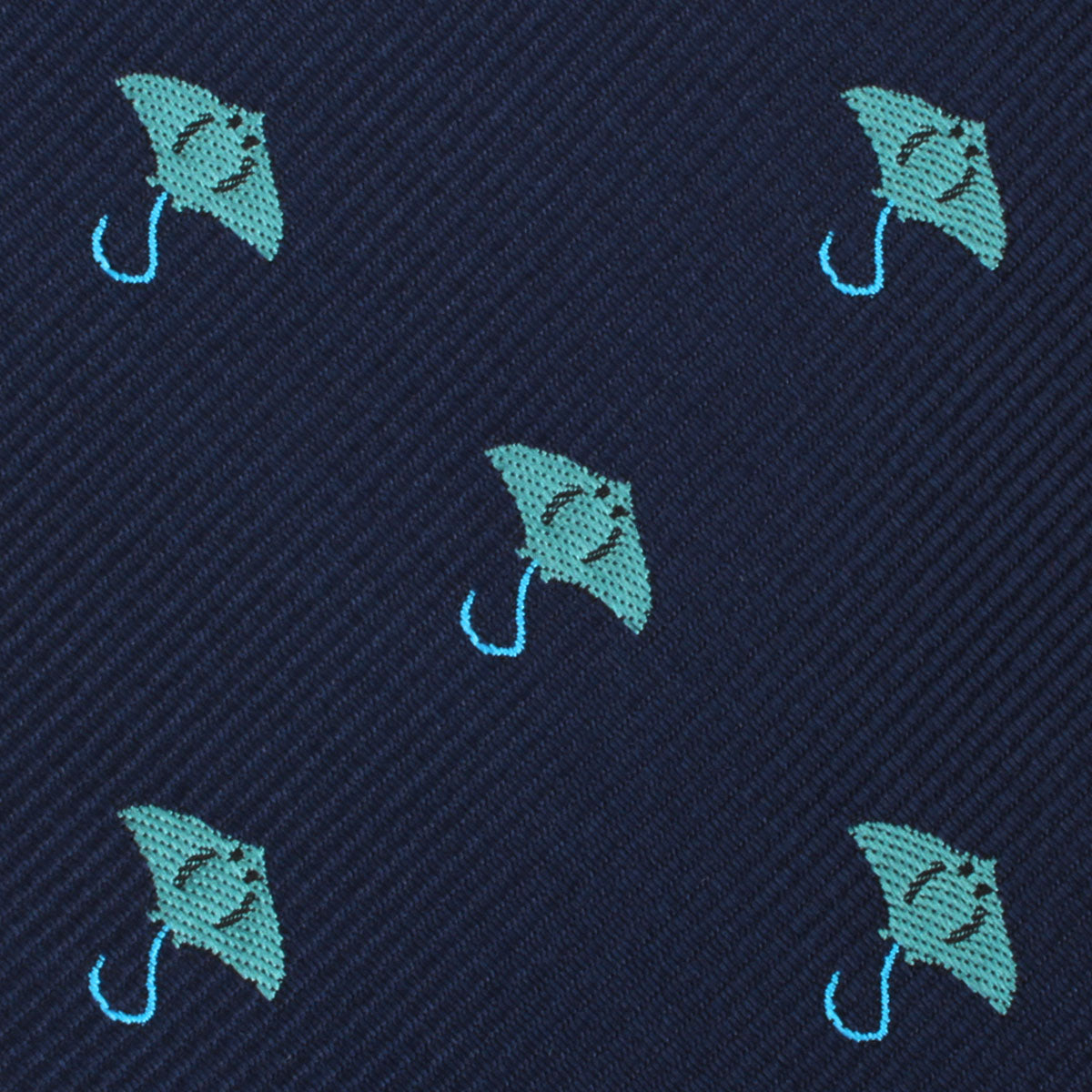 Manta Stingray Skinny Tie Fabric