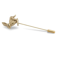March Hare Antique Gold Lapel Pin | Rabbit Metal Lapel Pins | Suit Pin ...