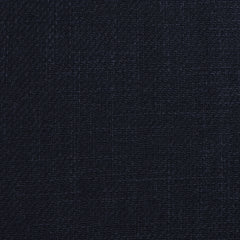 Marine Dark Navy Blue Twill Linen Necktie Fabric