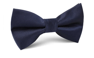 Marine Midnight Blue Twill Bow Tie
