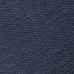 Marine Navy Blue Linen Skinny Tie Fabric