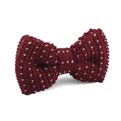 Maroon Lannister Knitted Bow Tie