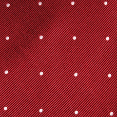 Maroon with White Polka Dots Fabric Bow Tie M045