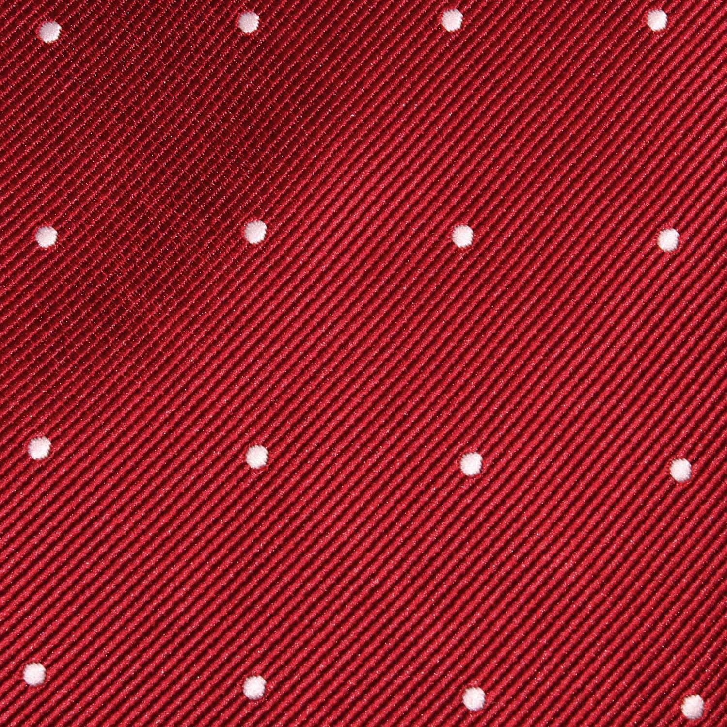 Maroon with White Polka Dots Fabric Pocket Square M045