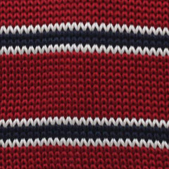 Marsellus Red Knitted Tie Fabric