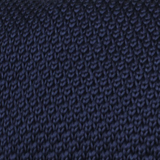 Matutine Navy Knitted Tie Fabric