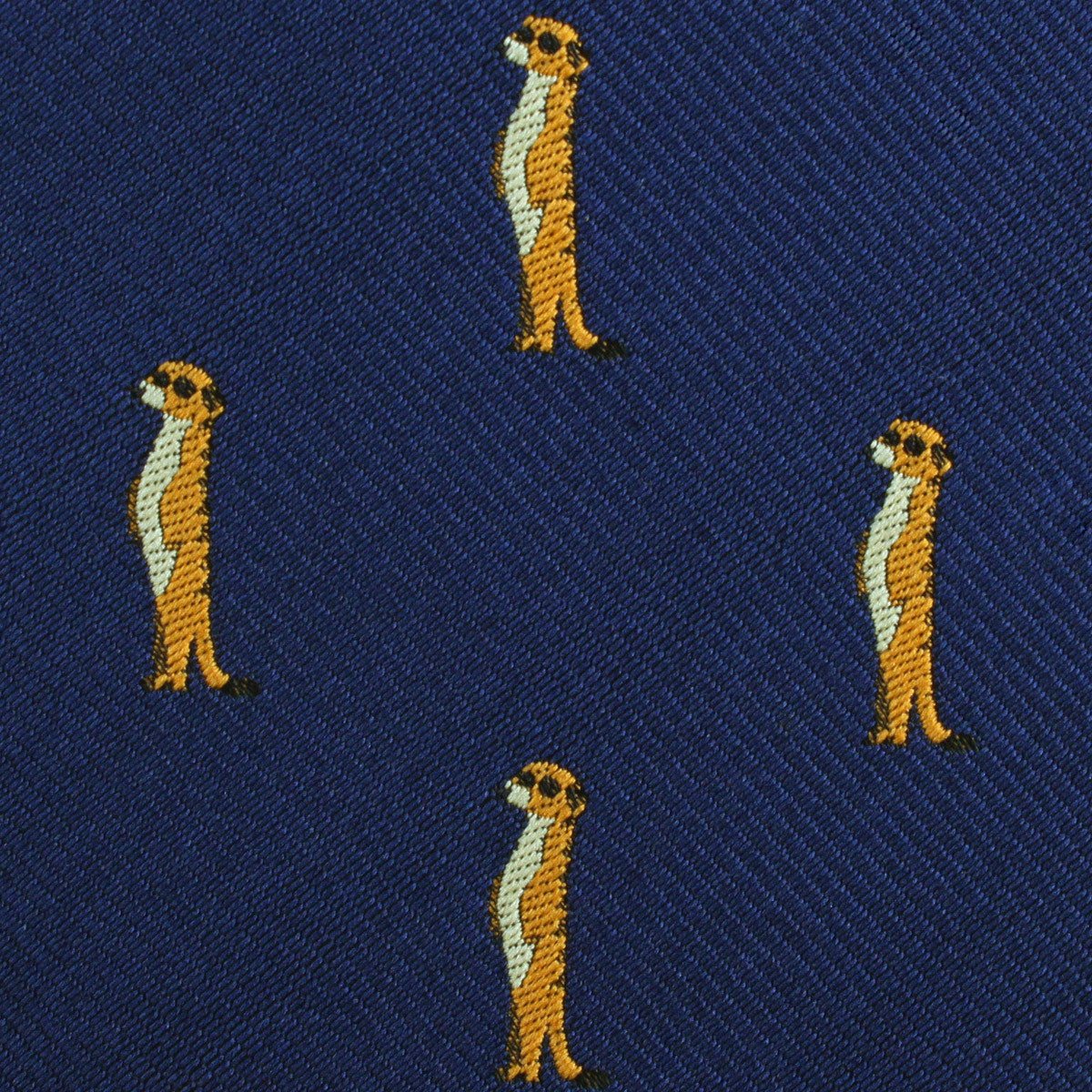 Meerkat Fabric Skinny Tie