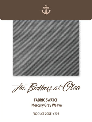Fabric Swatch (Y203) - Mercury Grey Weave