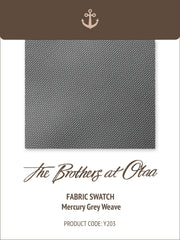 Mercury Grey Weave Y203 Fabric Swatch