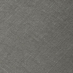 Mercury Charcoal Linen Skinny Tie Fabric