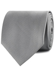 Mercury Grey Weave Neckties