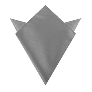 Mercury Grey Weave Pocket Square