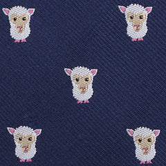 White Sheep Fabric Pocket Square