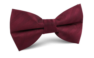 Merlot Wine Striped Bow Tie