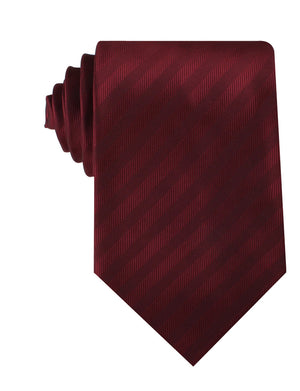 Merlot Wine Striped Necktie