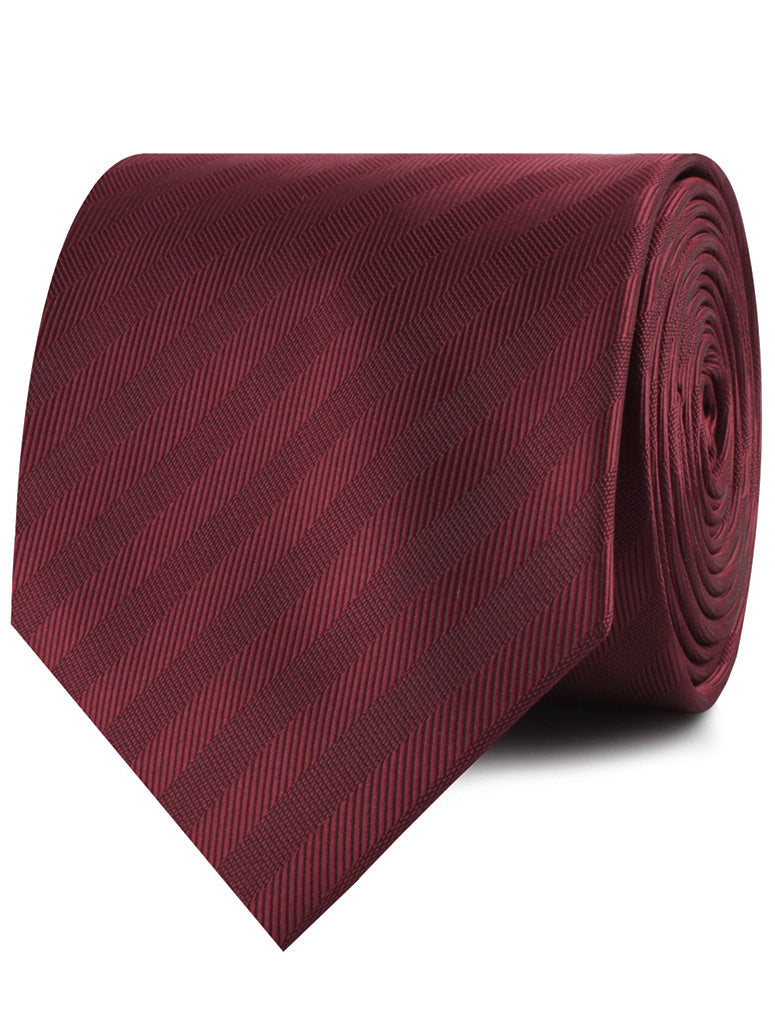 Merlot Wine Striped Neckties