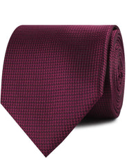 Metallic Maroon Oxford Weave Neckties