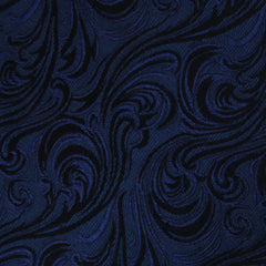 Midnight Blue Khamsin Self Bow Tie Fabric