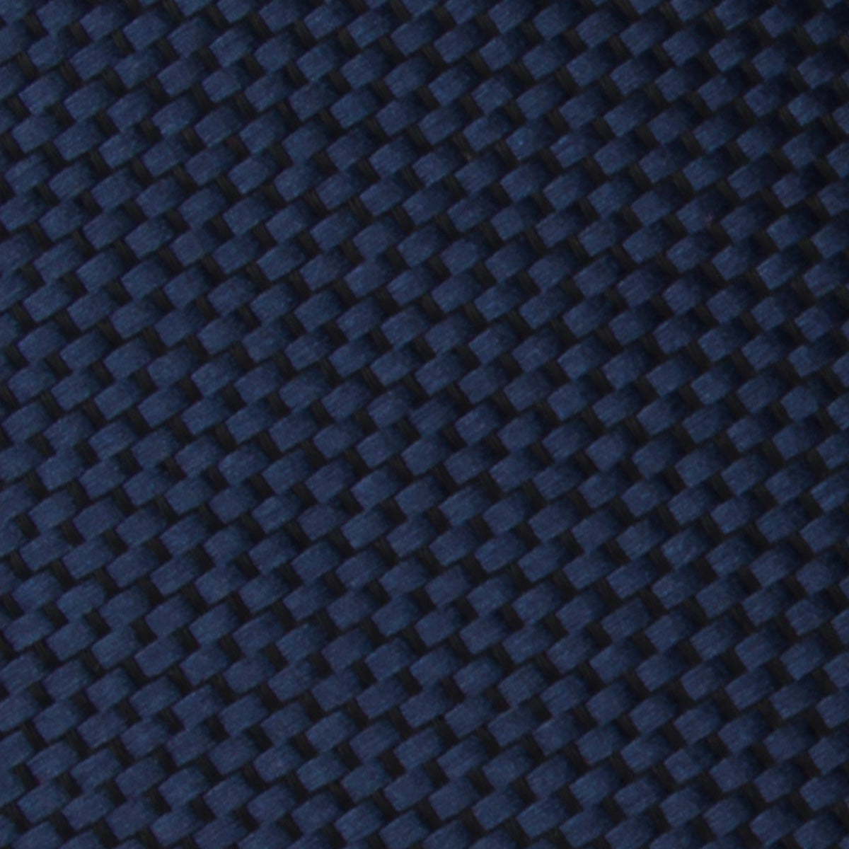 Midnight Blue Oxford Weave Self Bow Tie Fabric