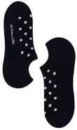 Midnight Blue Polka Dot Low Cut Socks