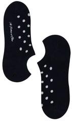 Midnight Blue Polka Dot Low Cut Socks