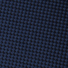 Midnight Blue Oxford Weave Bow Tie Fabric