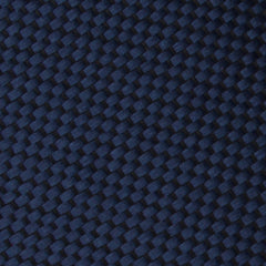Midnight Blue Oxford Weave Necktie Fabric