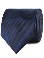 Midnight Blue Oxford Weave Neckties