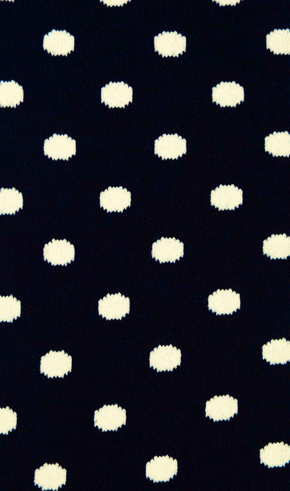 Midnight Blue on White Dot Socks Fabric