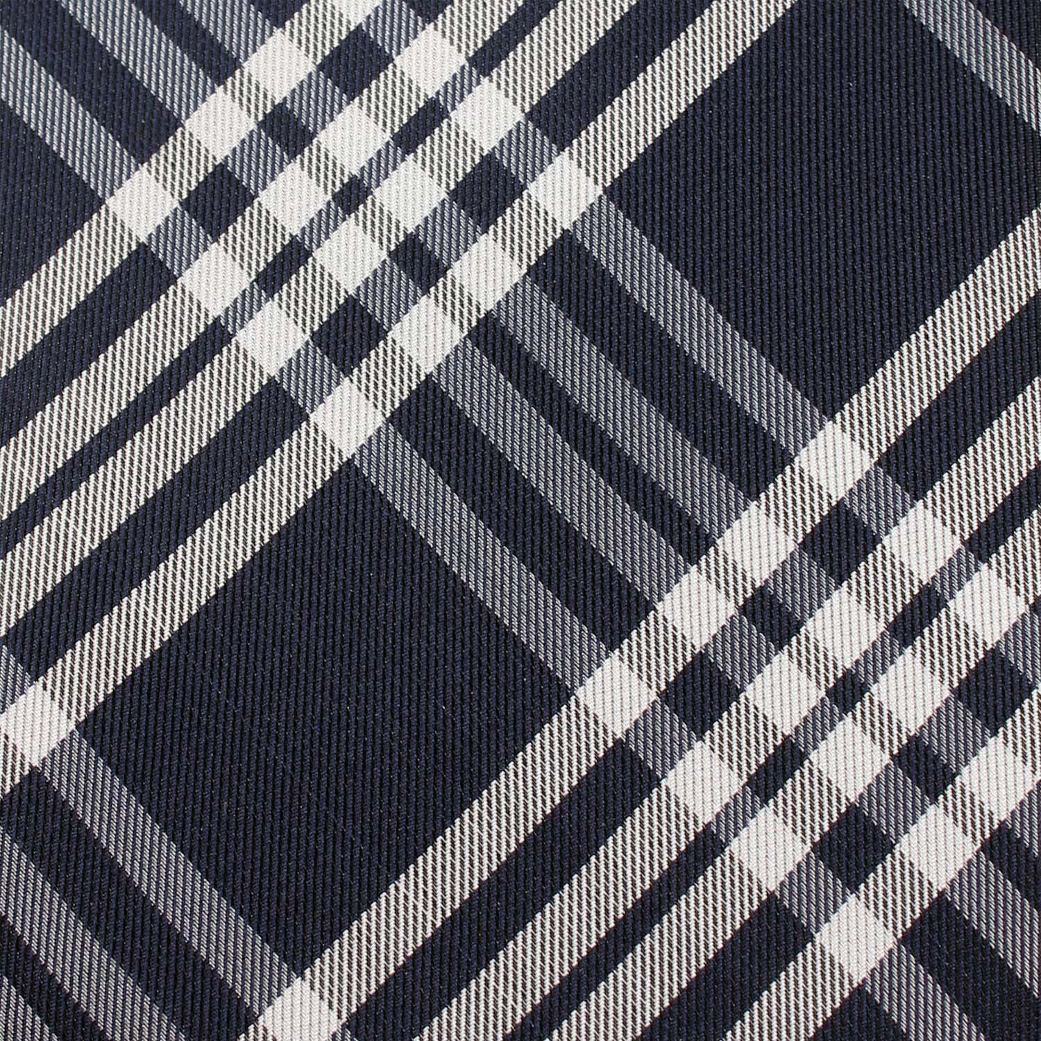 Midnight Blue with White Stripes Fabric Skinny Tie X140