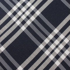 Midnight Blue with White Stripes Necktie Fabric