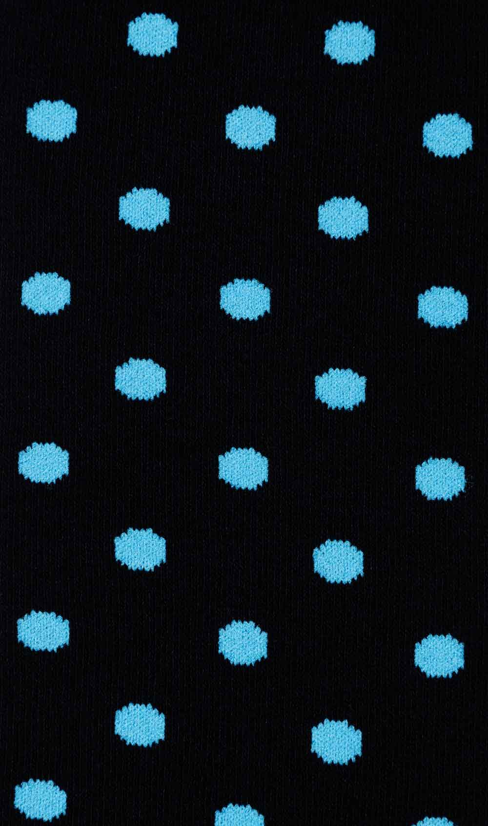 Midnight on Blue Dot Socks Fabric