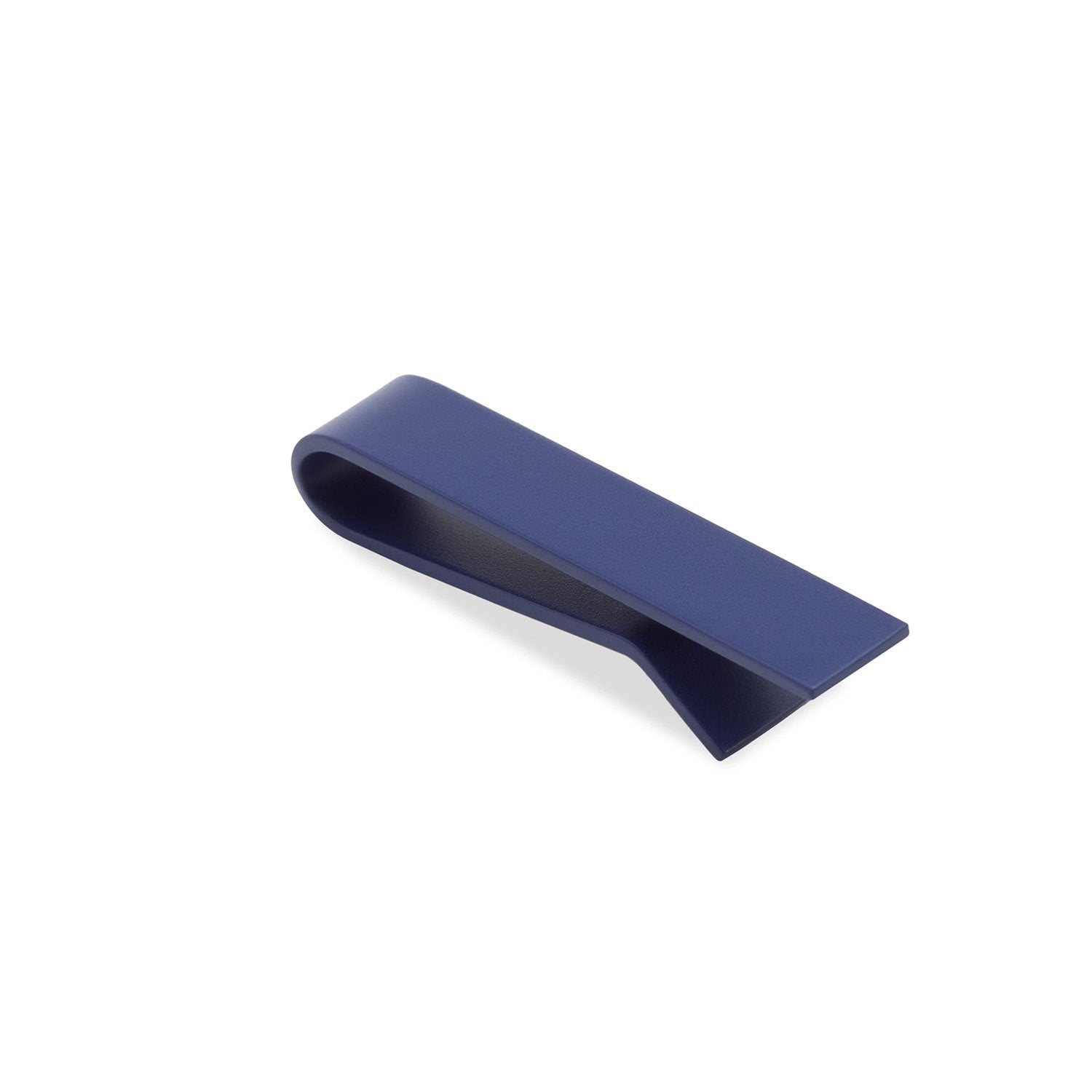 Mini Matte Navy Blue Clip Tie Bar