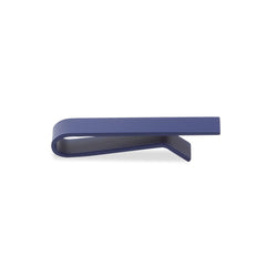 Mini Matte Navy Blue Clip Tie Bars