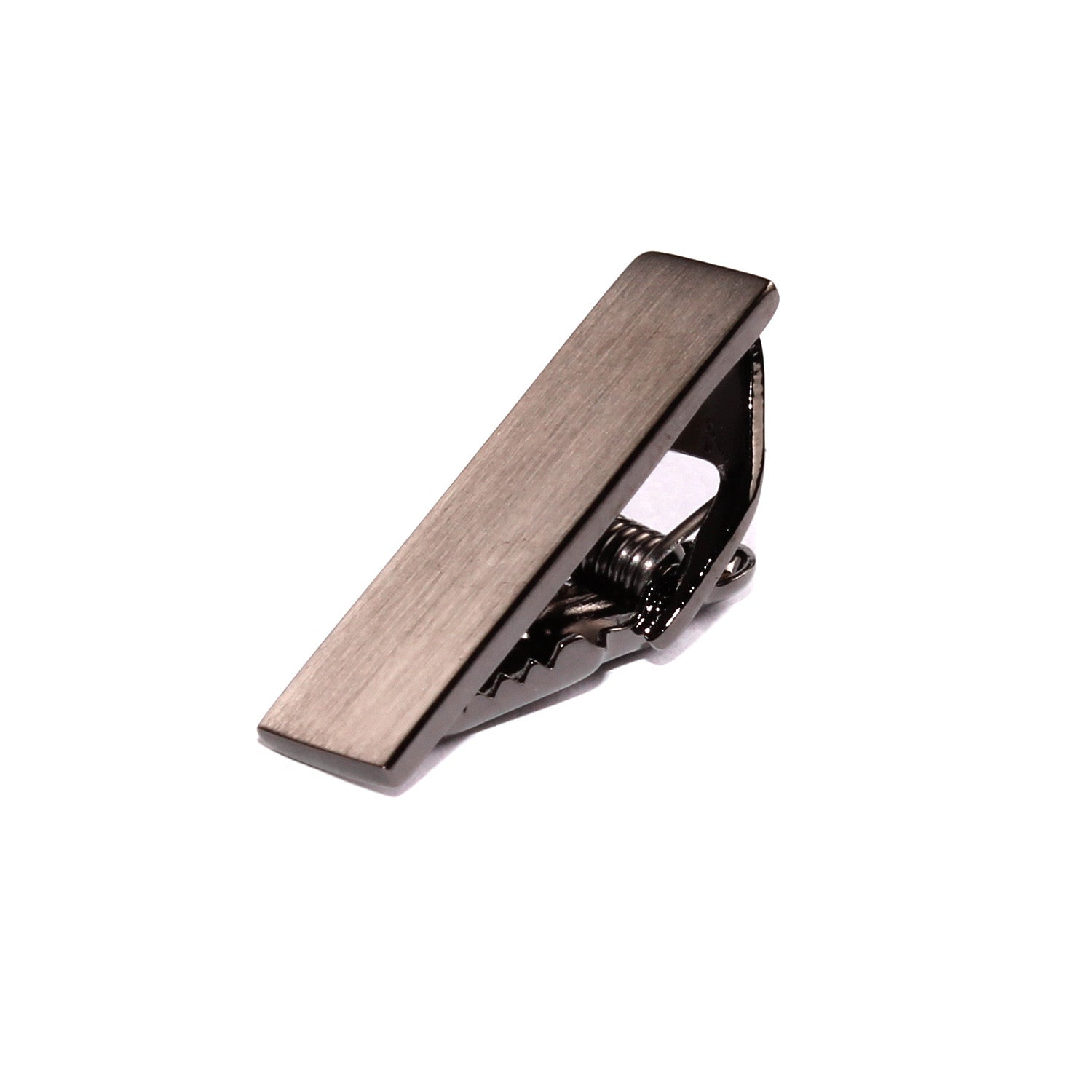 Mini Brushed Gun Skinny Tie Bar